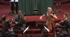 Cypress String Quartet perform Dvorak String Quartet No.13 in G major Op.106 - Mvt1